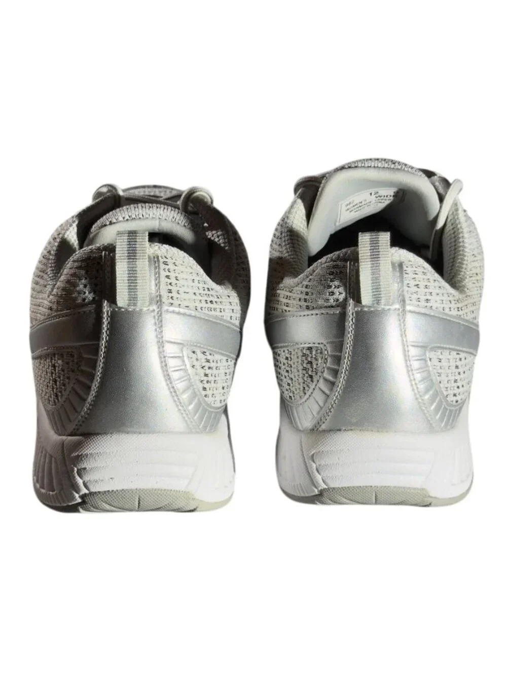 Orthofeet Womens Wide Fit Sneakers Size 12 D Silver/Gray Knit Mesh - Picture 5 of 11